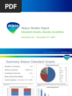 Download Cleantech Grants Awards Incentives - Weekly Update Nov 27th by Vecchiasore SN23239421 doc pdf