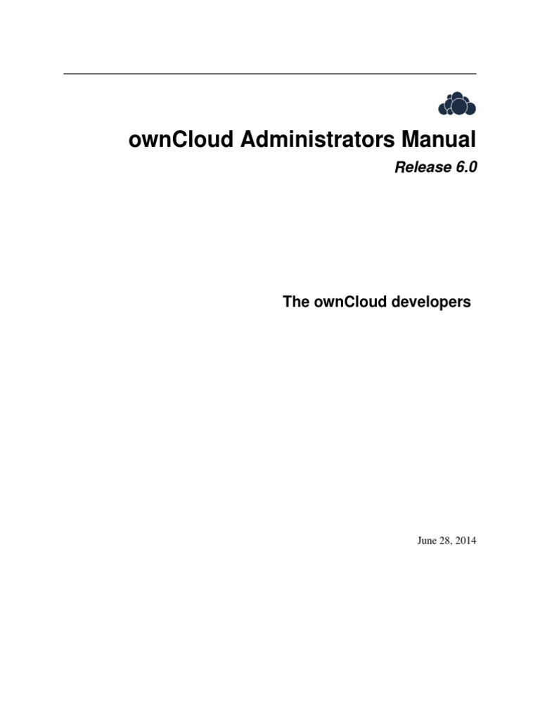 OwnCloud Admin Manual | PDF | Php | Web Server