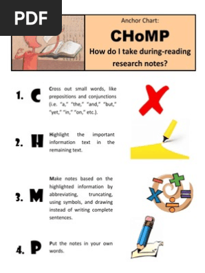 directed study - chomp anchor chart