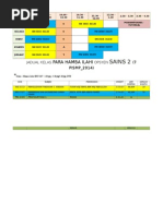 Jadual Kelas Sn 7PISMP