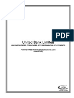 UBL Financial Report (March 2014)