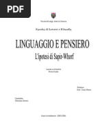 Linguaggio_e_pensiero L'Ipotesi Di Sapir-Whorf