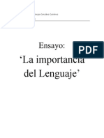 Copia Ensayo - La Importancia Del Lenguaje