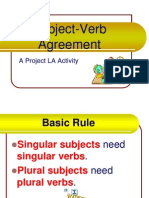 Subject-Verb Agreement: A Project LA Activity