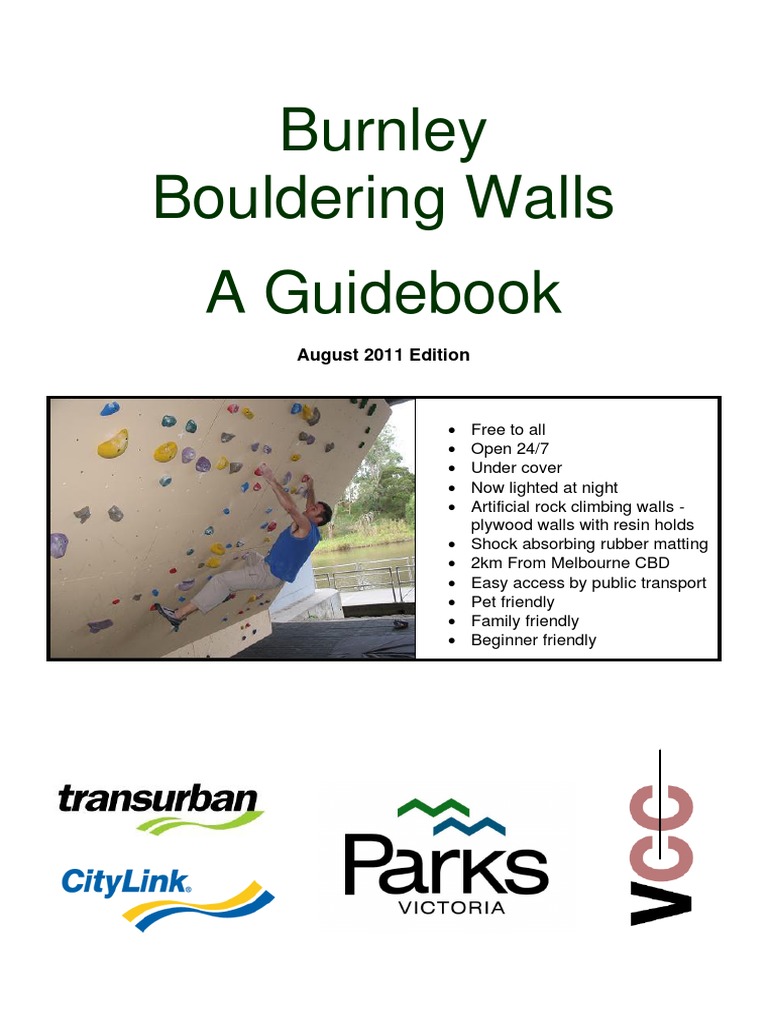 Burnley Bouldering Walls A Guidebook August 2011 Edition PDF Rock