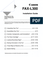 Canon L300 Installation Guide