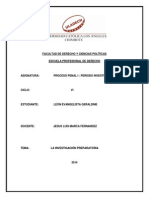 La Investigacion Preparatoria