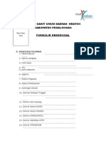 Form Kredensial