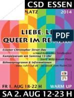 Ruhr - CSD Essen Programm 2014