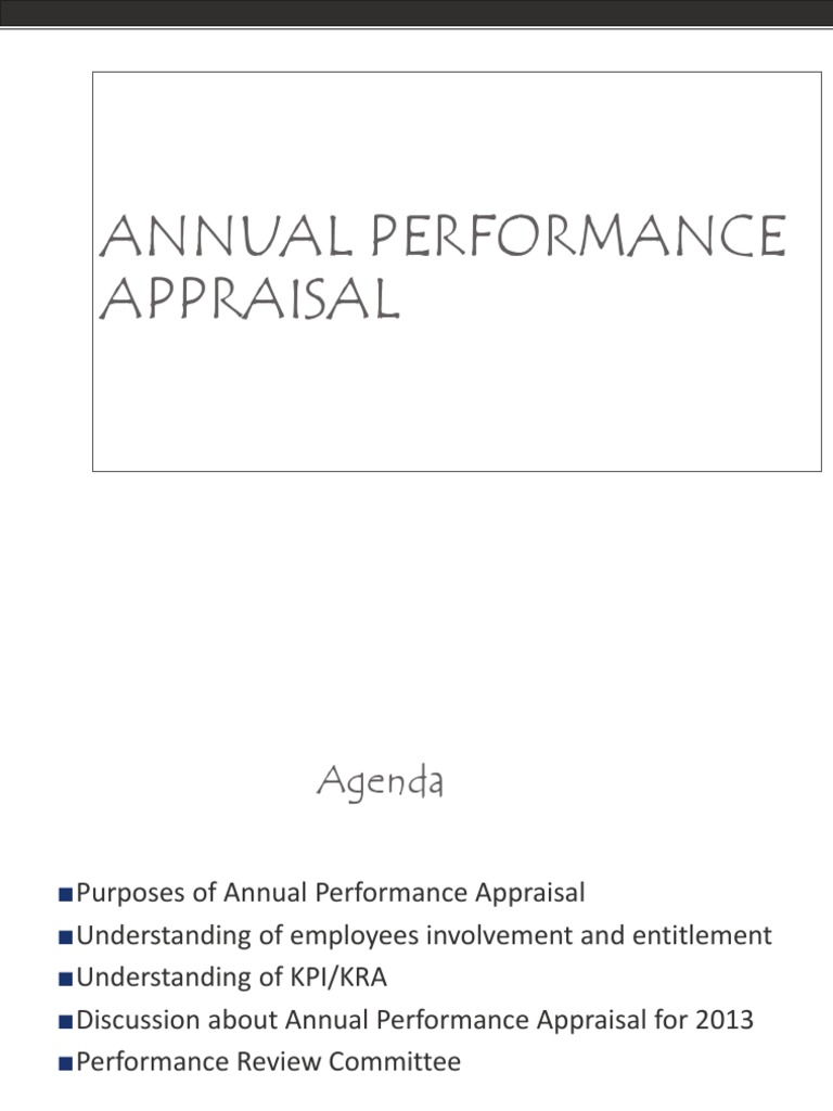 Annual Performance Appraisal | PDF | Performance Appraisal | Employment