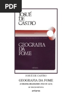 Josúe de Castro - Geografia da Fome