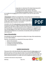 Weld and Base Metal Discontinuities and Defects