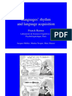 Languages' Rhythm and Language Acquisition: Franck Ramus