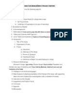 Guidelines For Management Project Report