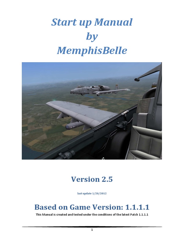 DCS A10 Start Up Manual | Very High Frequency | Cockpit | Free 30-day