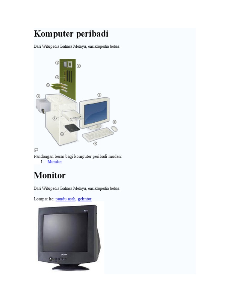 Komputer peribadi Komputer peribadi