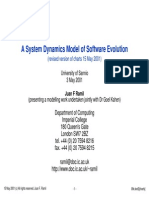 A System Dynamics Model of Software Evolution [Paper]