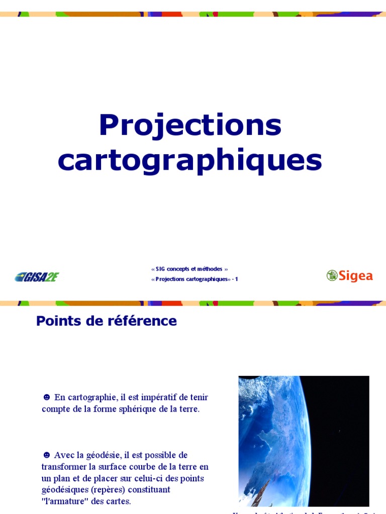 Projection Cartographique | PDF | Cartographie | Système d'information ...
