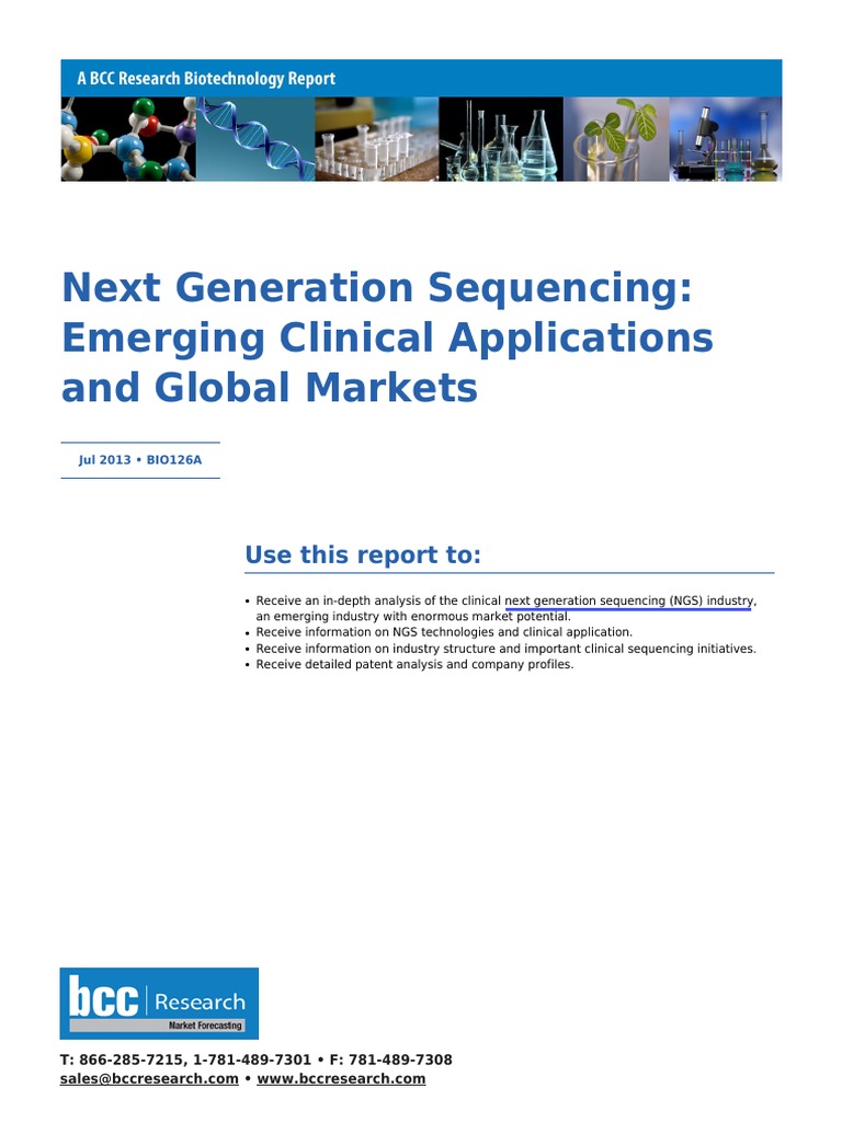 Next Generation Sequencing: Emerging Clinical Applications and Global ...