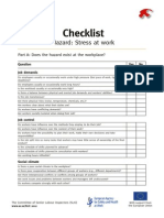 Stress Checklist For Managers