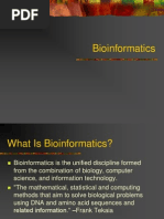 An Introduction On Bioinformatics