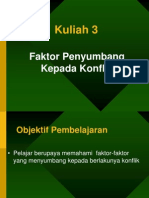 Kuliah 3 - Faktor Berlaku KonflikKuliah 3 Faktor Berlakunya Konflik