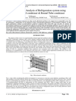 Experimental Analysis of Refrigeration system using Microchannel condenser & Round Tube condenser