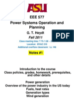 Power Systems Operation and Planning - EEE 577
