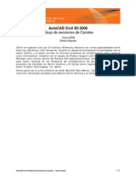 AutoCAD Civil 3D Secciones de Canales