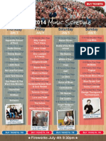 2014 Music Schedule