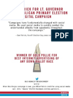 Dan Patrick For Lt. Governor 2014 Republican Primary Election Digital Campaign