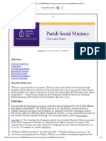 July 2014 Catholic Charities USA Parish Social Ministry Section News and Notes
