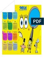 Calendario Bob Esponja