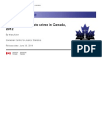 Juristat Article: Police-Reported Hate Crime in Canada, 2012