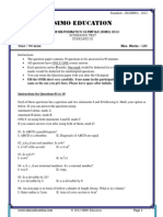 Simo Education: Indian Mathematics Olympiad (Simo) 2012