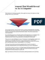 The Measurement That Would Reveal The Universe As A Computer Simulation