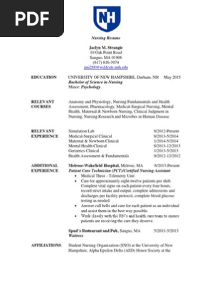 Nursing Resume 