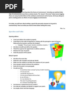 speech writing