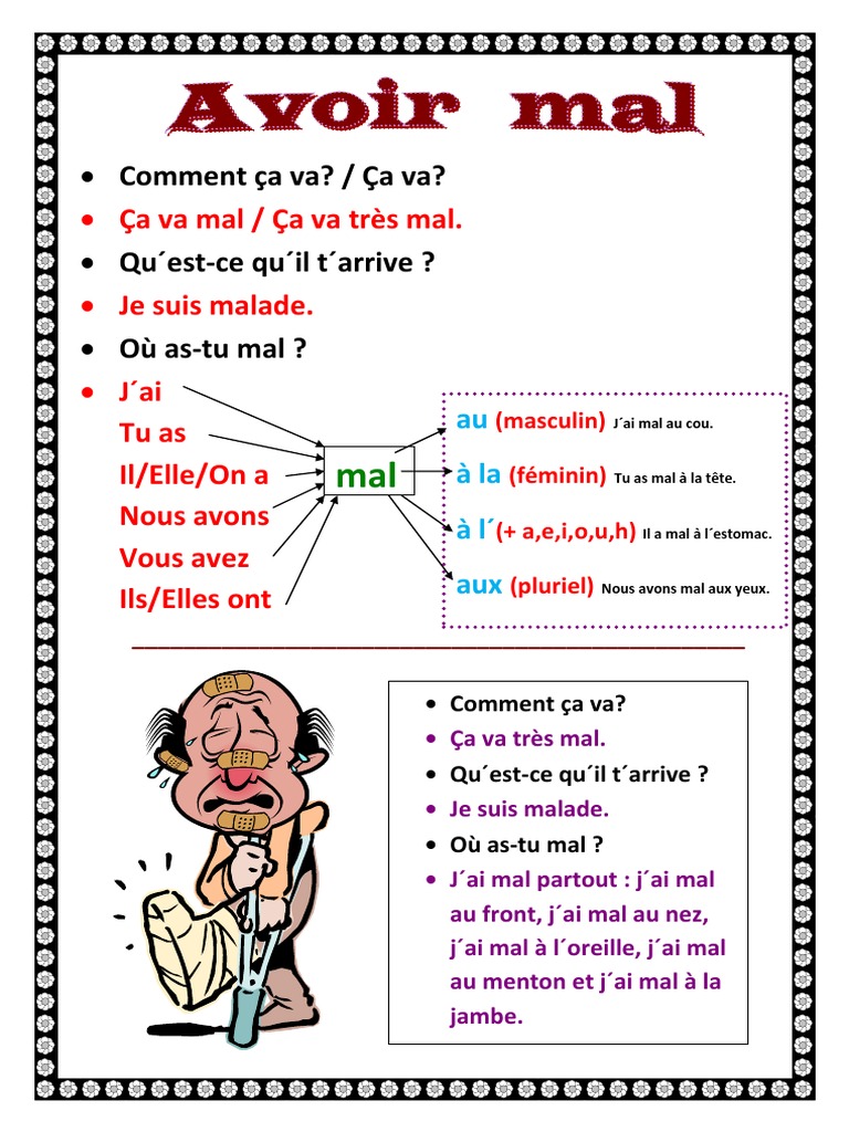 Comment a Va a Va Qu est ce Qu il T arrive O As tu Mal