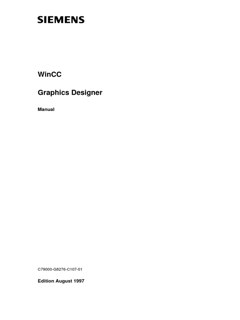 WinCC Graphics Designer PDF | PDF