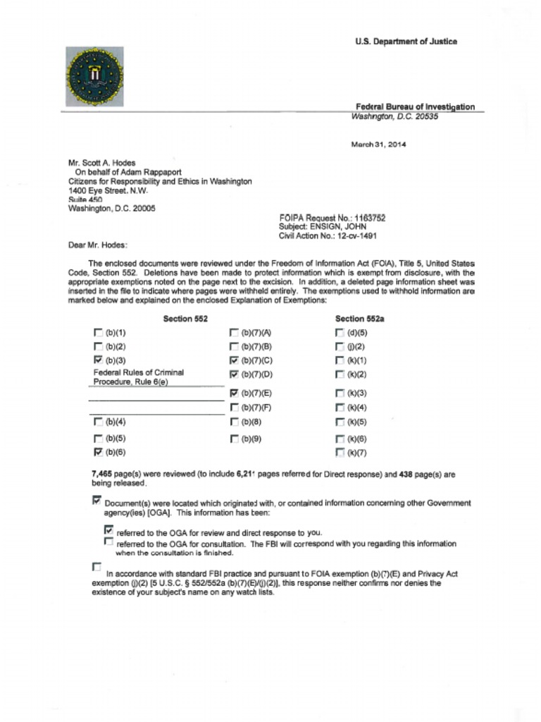 Canon BC -345&BC-346XL4個セット Responsive Documents: CREW: DOJ: Regarding Investigation of John