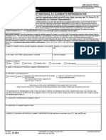 Appointment of Individual As Claimant'S Representative