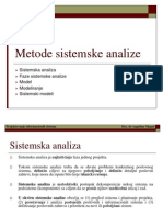 Metode Sistemske Analize