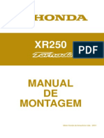Honda Xr250 Tornado Manual de Montagem