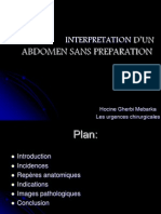 Interpretation d’Un Abdomen Sans Preparation