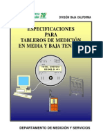 CFE Especificaciones de Medicion