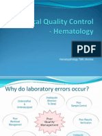Statistical Approach in Hematology