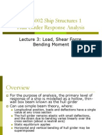 Eng. 6002 Ship Structures 1 Hull Girder Response Analysis: Lecture 3: Load, Shear Force, Bending Moment