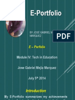 E-Portfolio: by José Gabriel Mejia Marquez