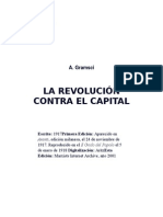 La Revolución Contra El Capital. Antoni Gramsci